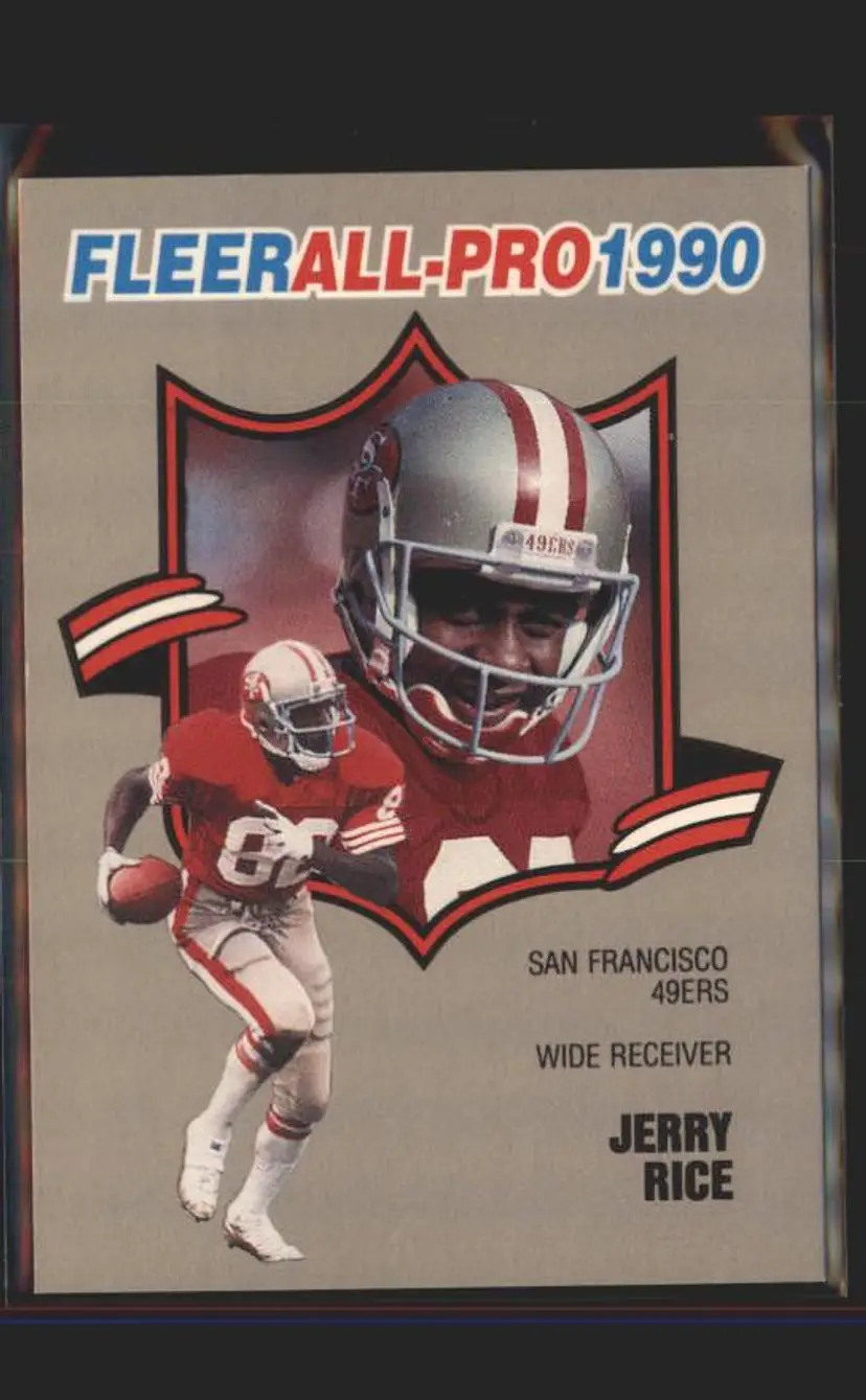 1990 Fleer #2 Jerry Rice All-Pro - (137) - San Francisco 49ers