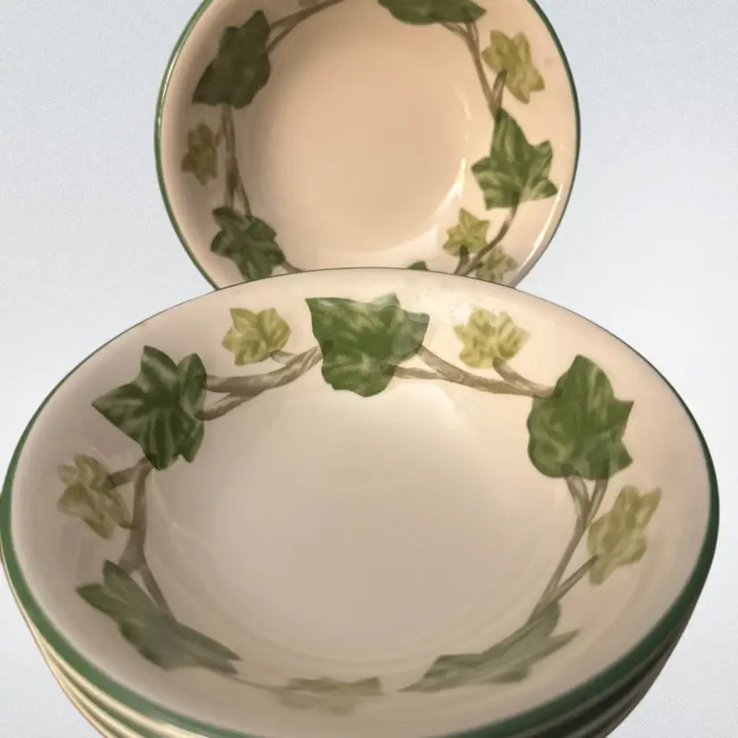 Vintage Franciscan Ivy II BERRY Bowls 5 3/8” Made England   EUC 4 Available