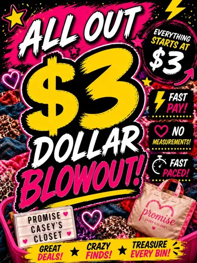 200 Items $3 Starts! ALL SIZES