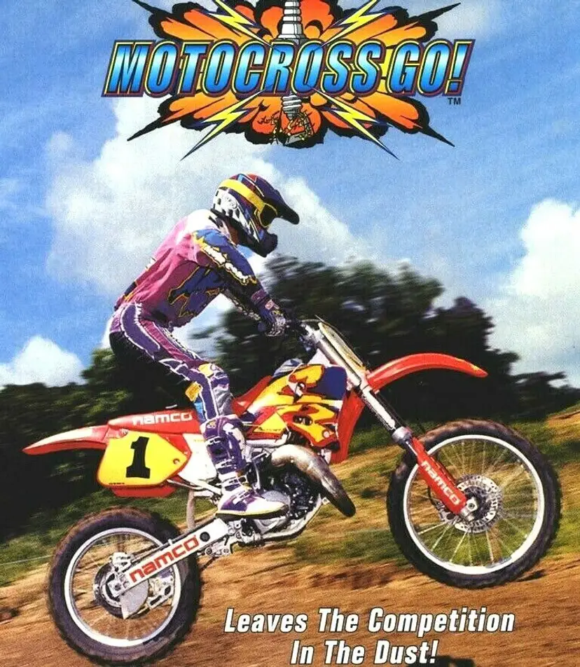 Motocross Go Arcade Flyer Original 1997 NOS Promo Motorcycle Dirt Bike 8.5" x 11