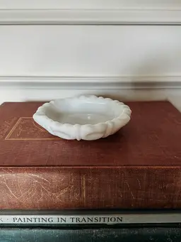 Vintage Milk Glass Ashtray or Coaster