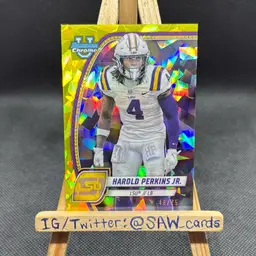 Harold Perkins Jr. 2024 Bowman Chrome u Sapphire Yellow /75