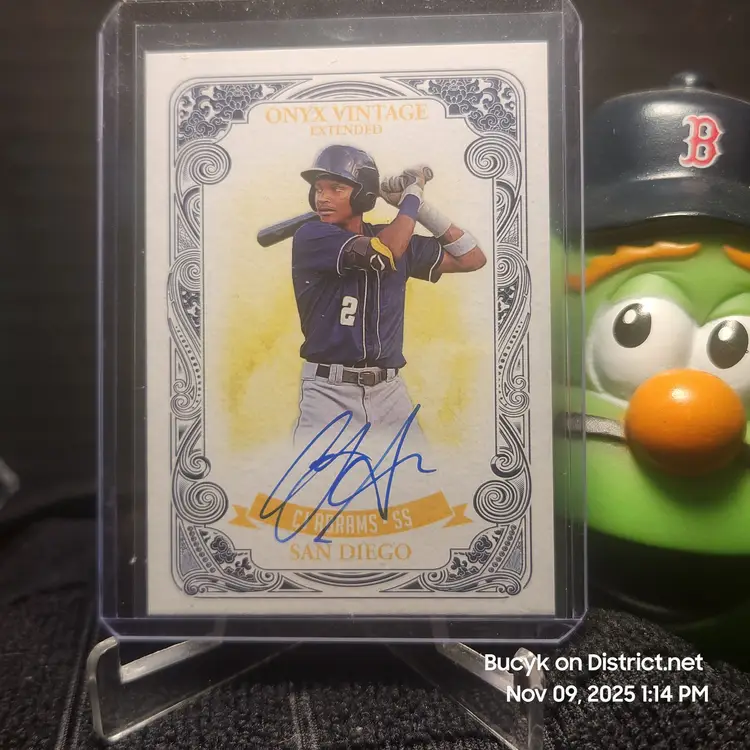 2021 Onyx Vintage Extended Blue Ink - CJ Abrams San Diego Padres PR400