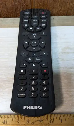 Phillips remote new src4221 needs AAA batteries