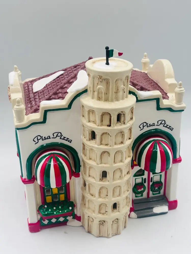 Department 56 Snow Village" Pisa Pizza Restaurant" 54851 with box 1995