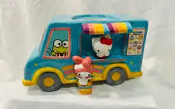 Blue Sky Clayworks Sanrio HELLO KITTY ICE CREAM TRUCK Cookie Jar *Missing Lid*