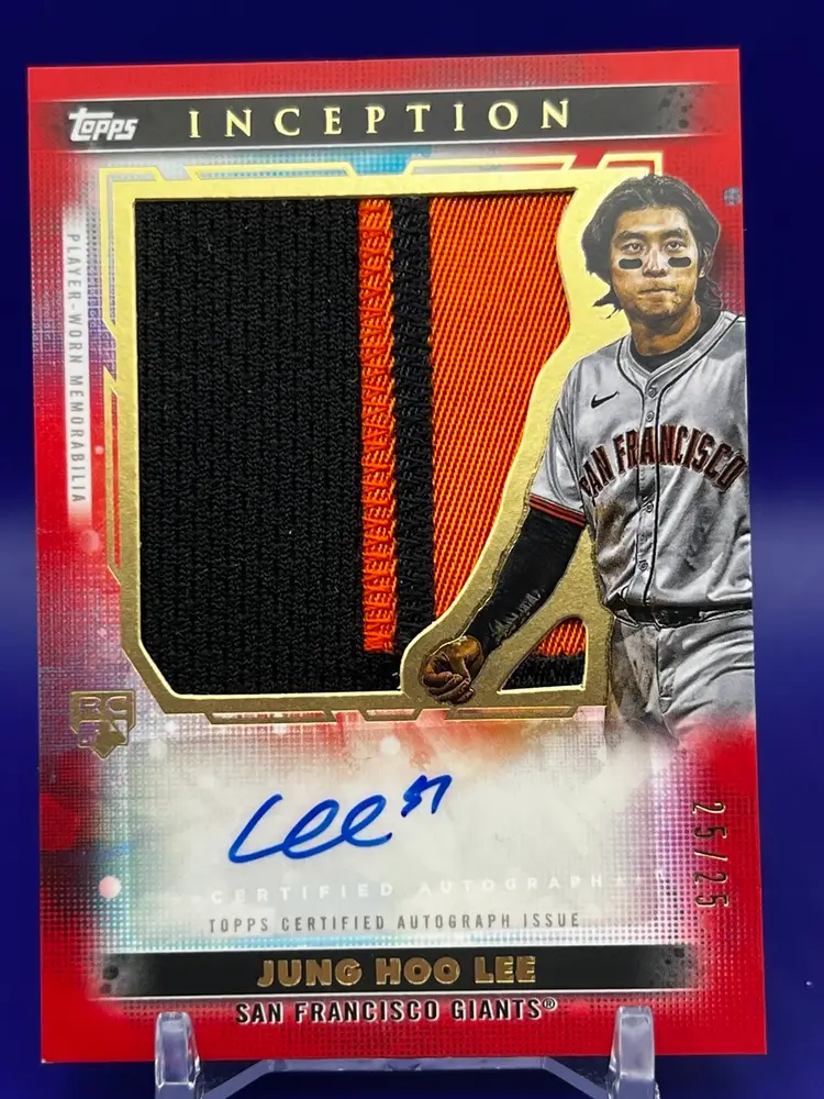 2024 Topps Inception Jung Hoo Lee Jumbo Patch Auto #25/25 San Francisco Giants