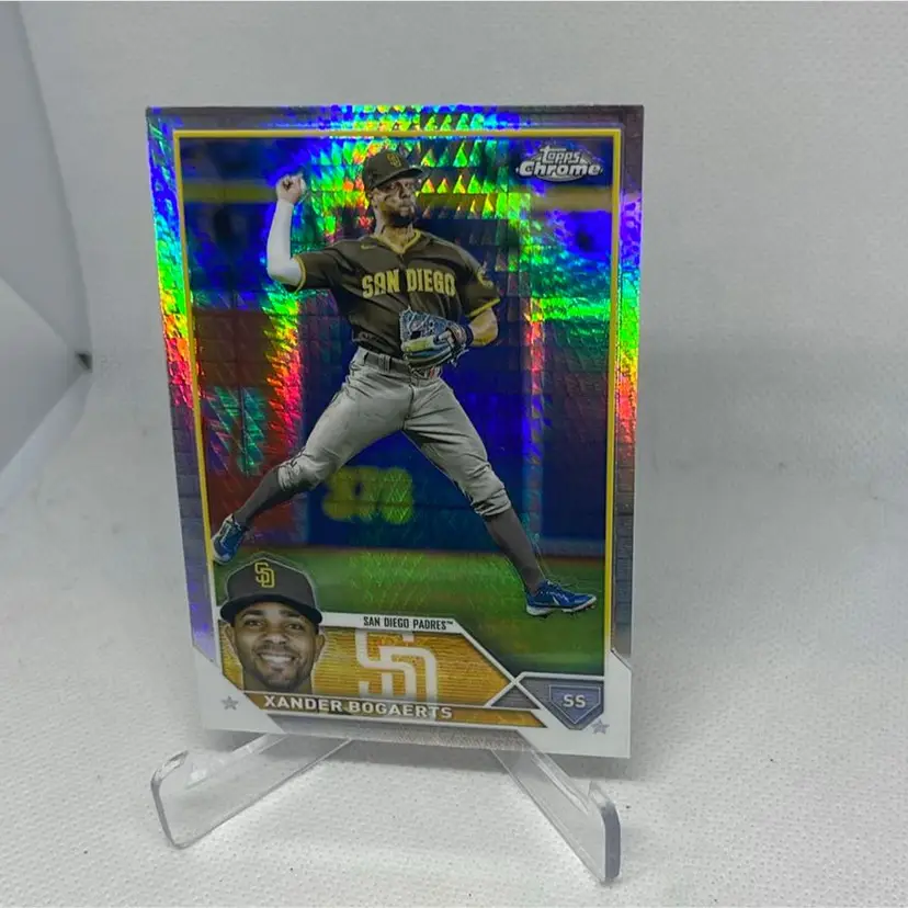 Xander Bogaerts 2023 Topps Chrome Prizm Refractor #44 San Diego Padres