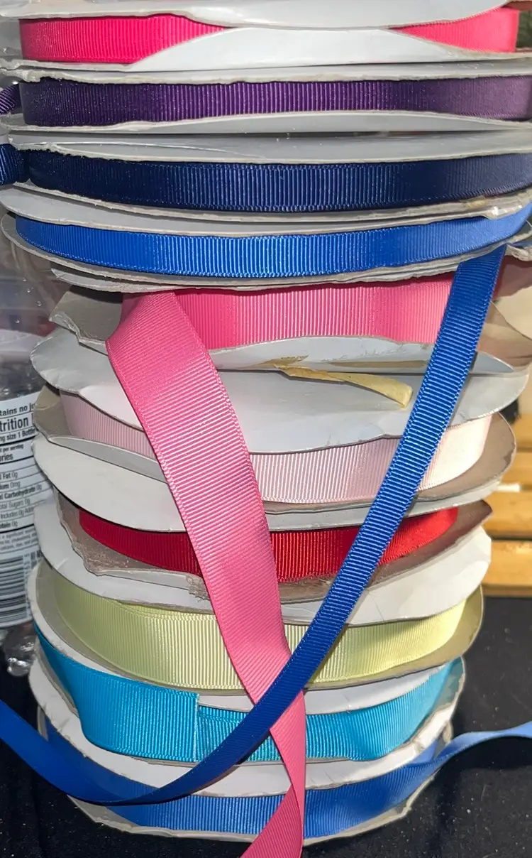 Over 1000 Yards Of Solid Gross grain Ribbon