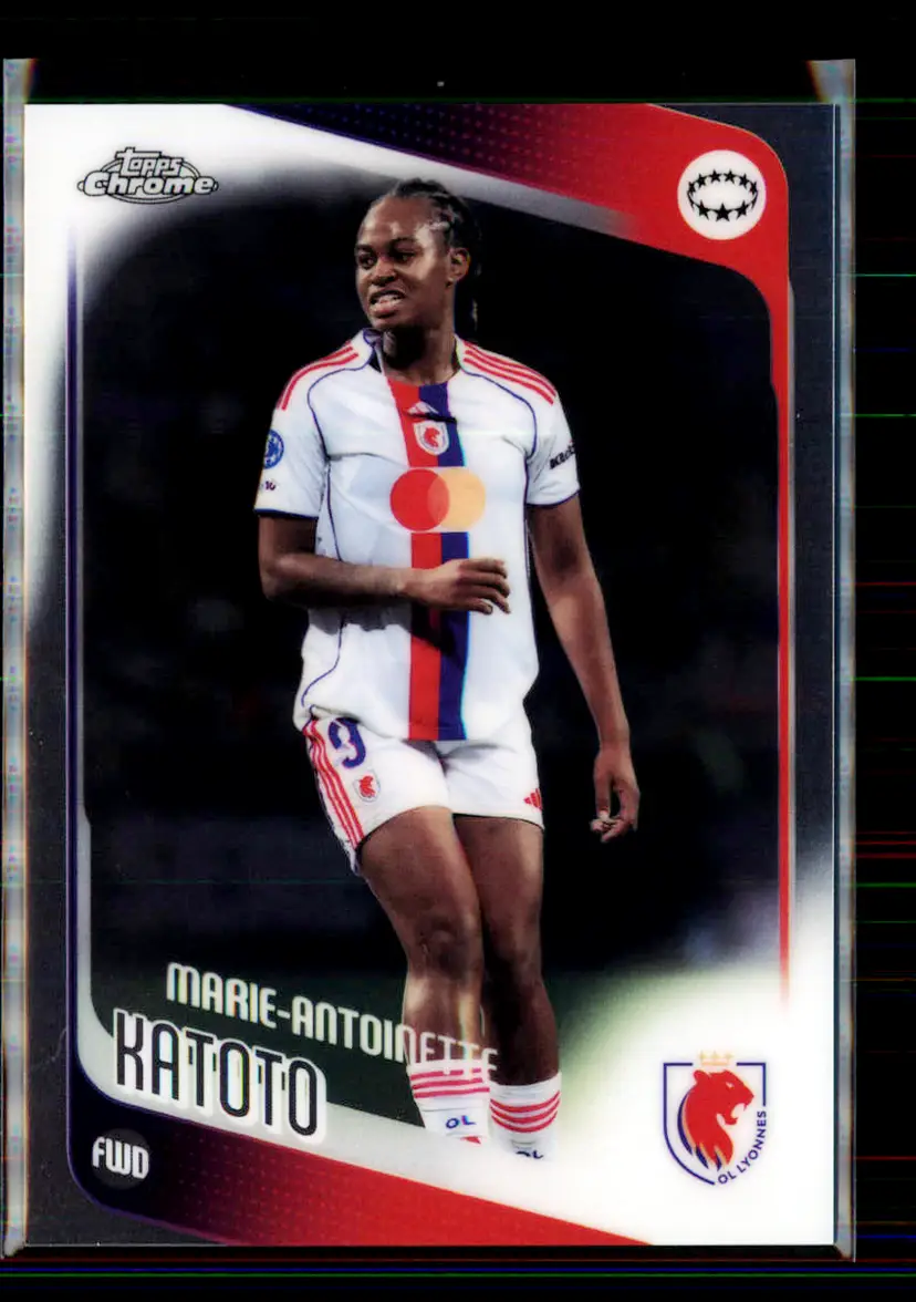 Marie-Antoinette Katoto 2025-26 Topps Chrome UEFA Women's Champions League (143) - OL Lyonnes