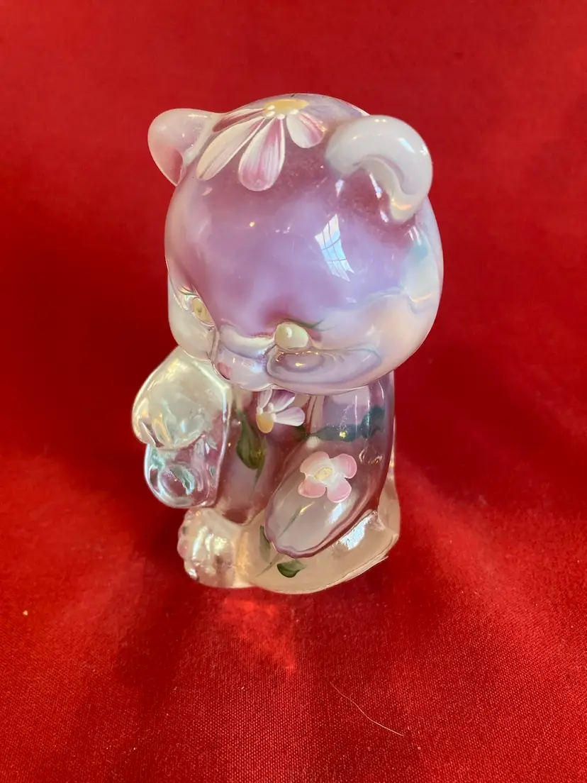 17. VTG Opalescent Hand Painted Bear