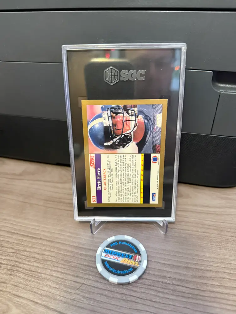 Brett Favre 1991 Score Rookie Card SGC 9.5