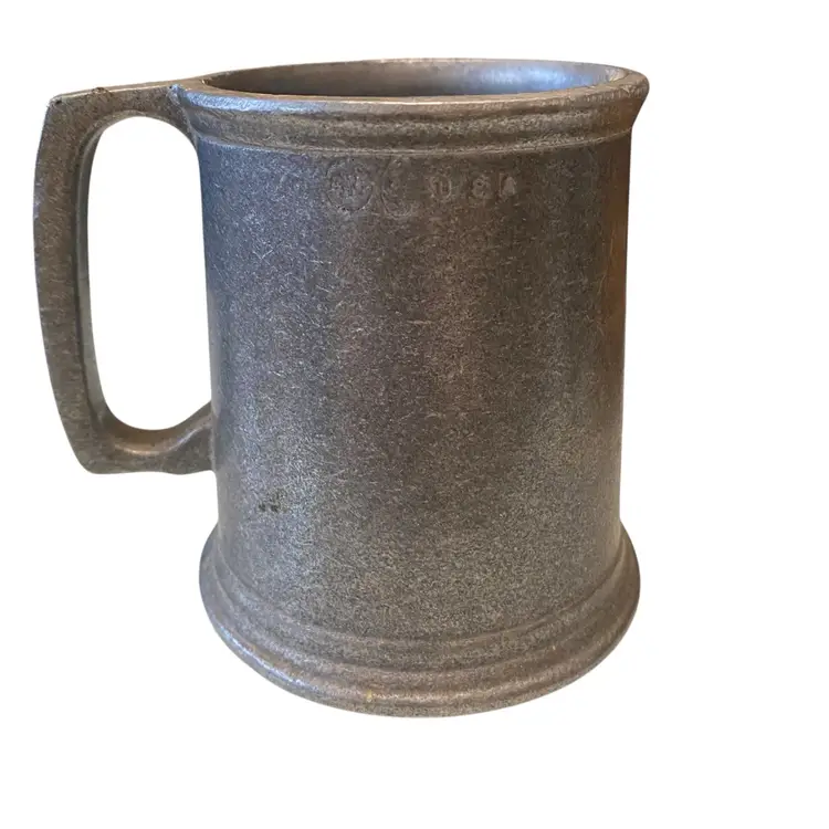 Vintage Wilton RWP Pewter Alphabet ABC Mug Stein Tankard Cup 3.5" Tall