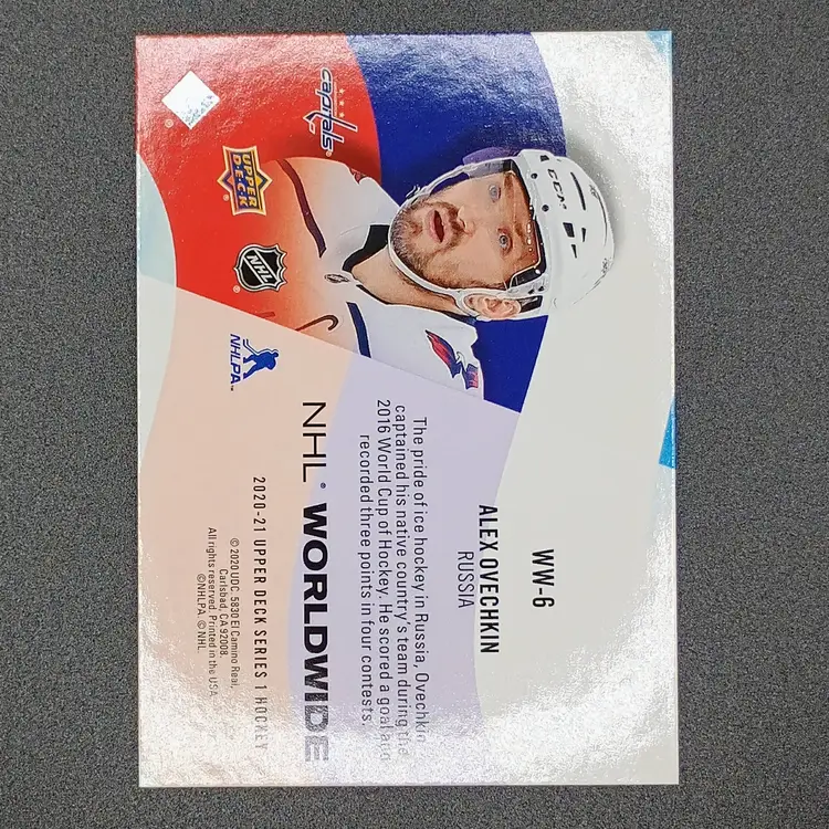 Alex Ovechkin 2020-21 Upper Deck NHL Worldwide #WW-6