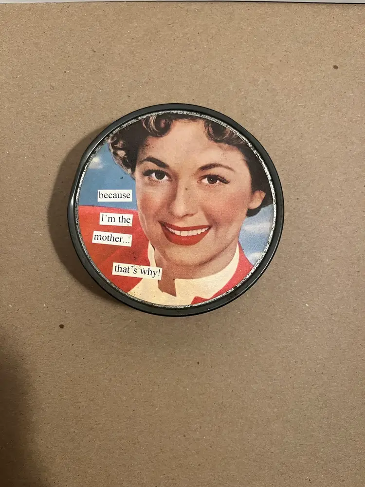 #94 Anne Taintor Retro Coasters in Tin Set Sassy Mom