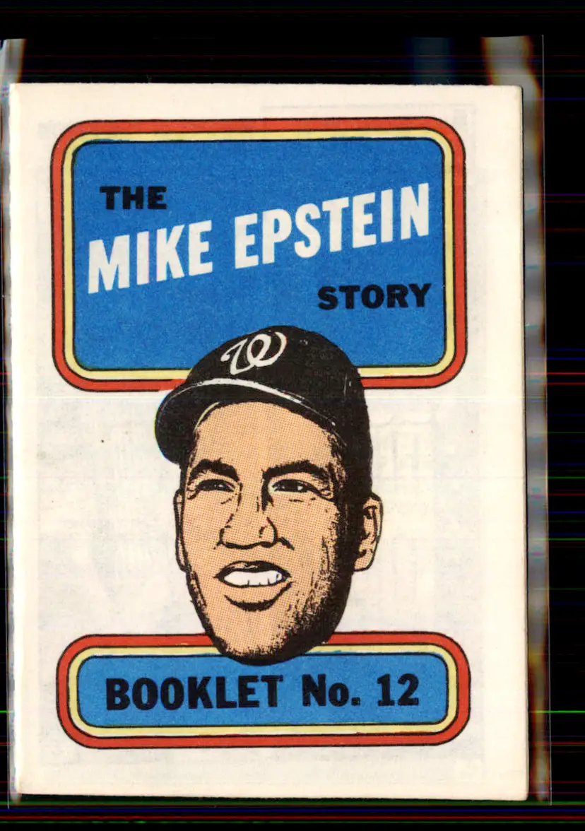 Mike Epstein 1970 Topps Booklets #12 - Washington Senators - (pk2-90)