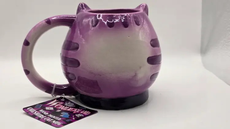 Hand-Painted Cheshire Cat Mug – Wonderland Collection – Spencer’s Gifts