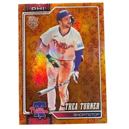 Trea Turner 2026 Topps Series 1 Orange Holiday Easter Chicks