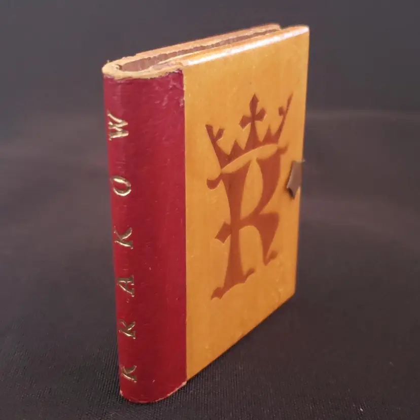 Souvenir Miniature Photo Book 2⅜"L x 2"W of Krakow City Poland 16 Photos Vintage