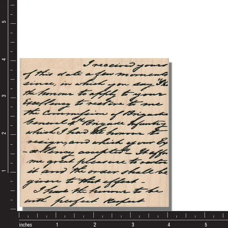 Script Writing Background Rubber Stamp
