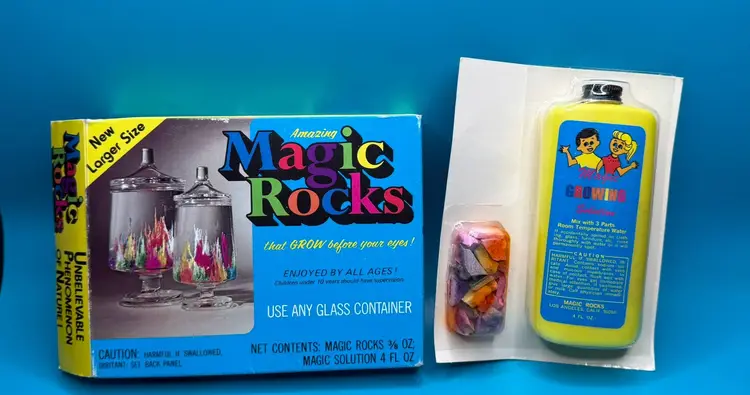 Vintage NOS 1976 Magic Rocks Made In The USA w/Original Box