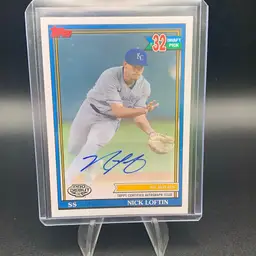 Nick Loftin 2021 Topps Pro Debut Auto Kansas City Royals