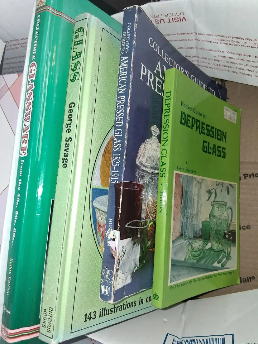GLASS REFERENCE BOOK #2 Boxed Lot