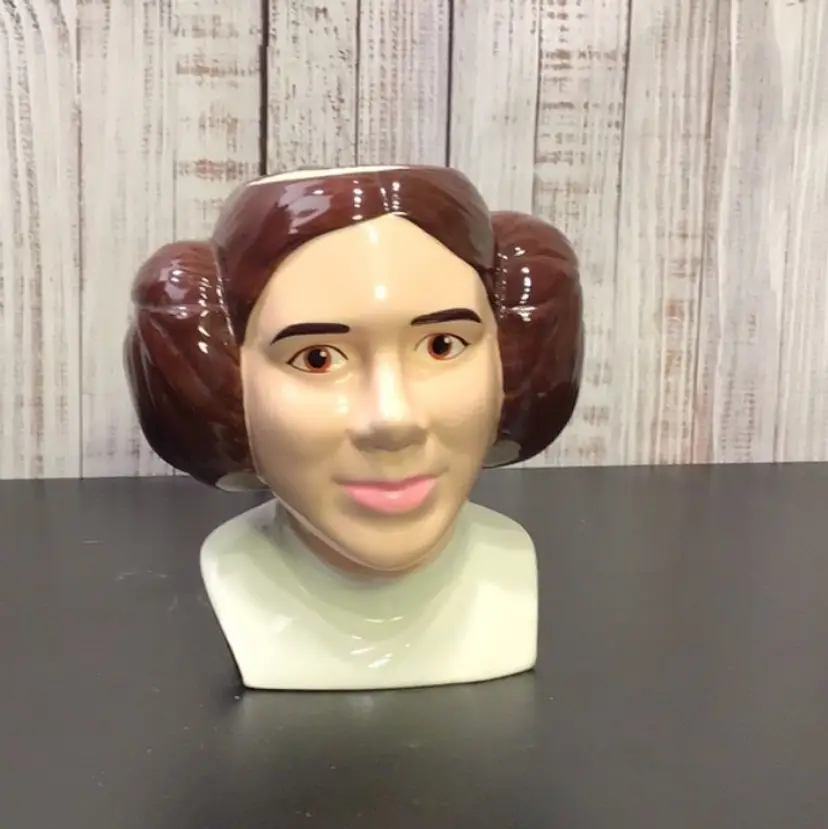 Vintage Princess Leia Ceramic Figural Mug Star Wars