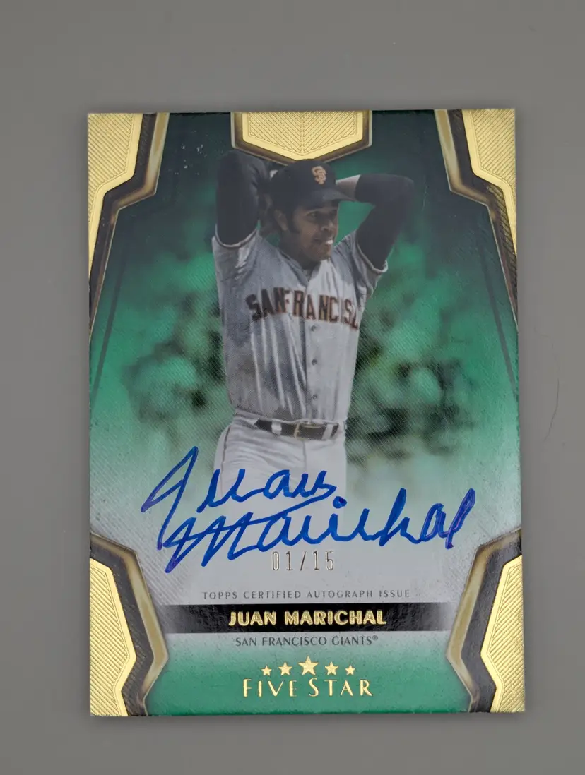 Juan Marichal #/15 2024 Topps Five Star Auto #FSA-JM - (139) - San Francisco Giants