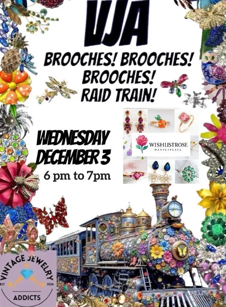 Brooches Train! Bedazzle Your Style! SB $2 🌹