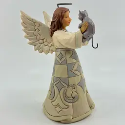 Jim Shore 2007 “Faithful Friend” Angel & Kitten Figure 5.25”