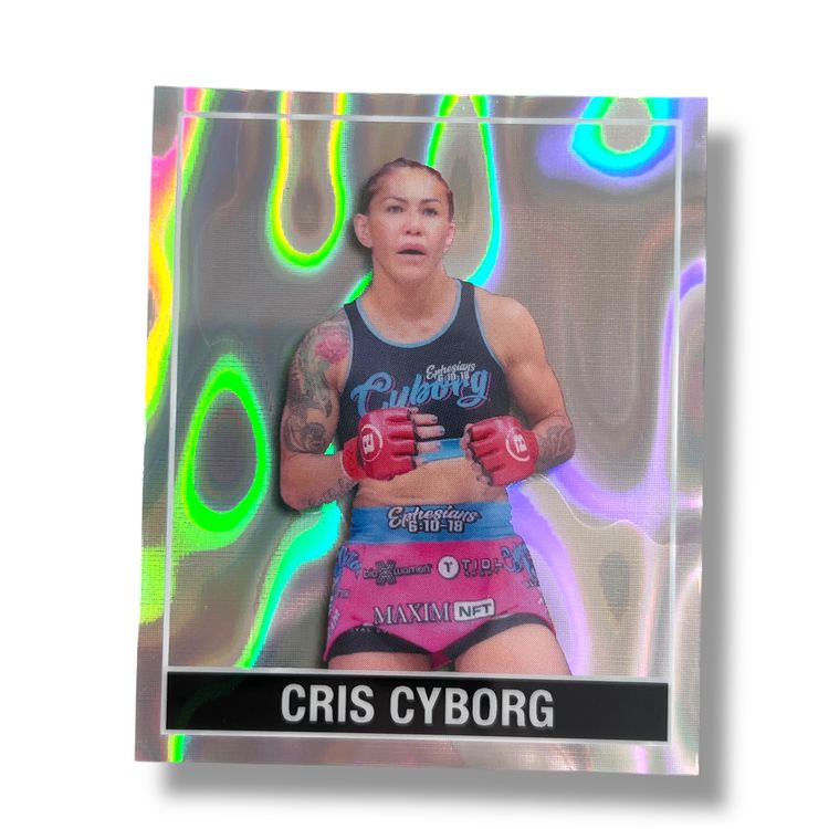 2025 Leaf 15th Anniversary Cris Cyborg Mini Silver Wave 05/15 2025 NSCC