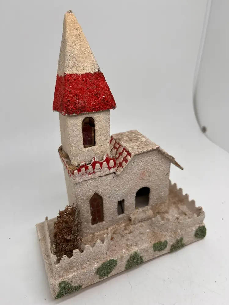 Vintage Putz Church Christmas