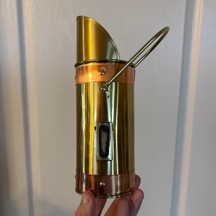 Vintage Brass & Copper Matchstick Holder