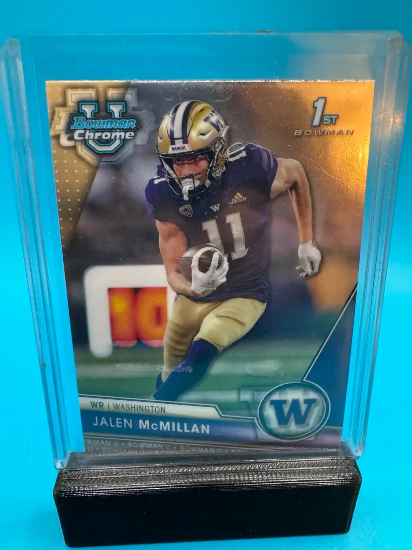 Jalen McMillan 1st Bowman Chrome U Washington Huskies
