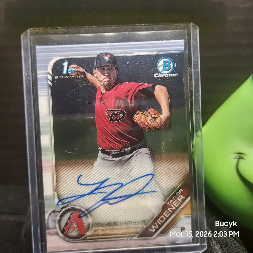 2019Bowman Chrome Auto - Taylor Widener Arizona Diamondbacks