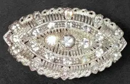 Vintage Little Nemo Art Deco Rhinestone Brooch Or Pin - Circa 1930s.