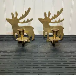Pair Reindeer Candle Holder