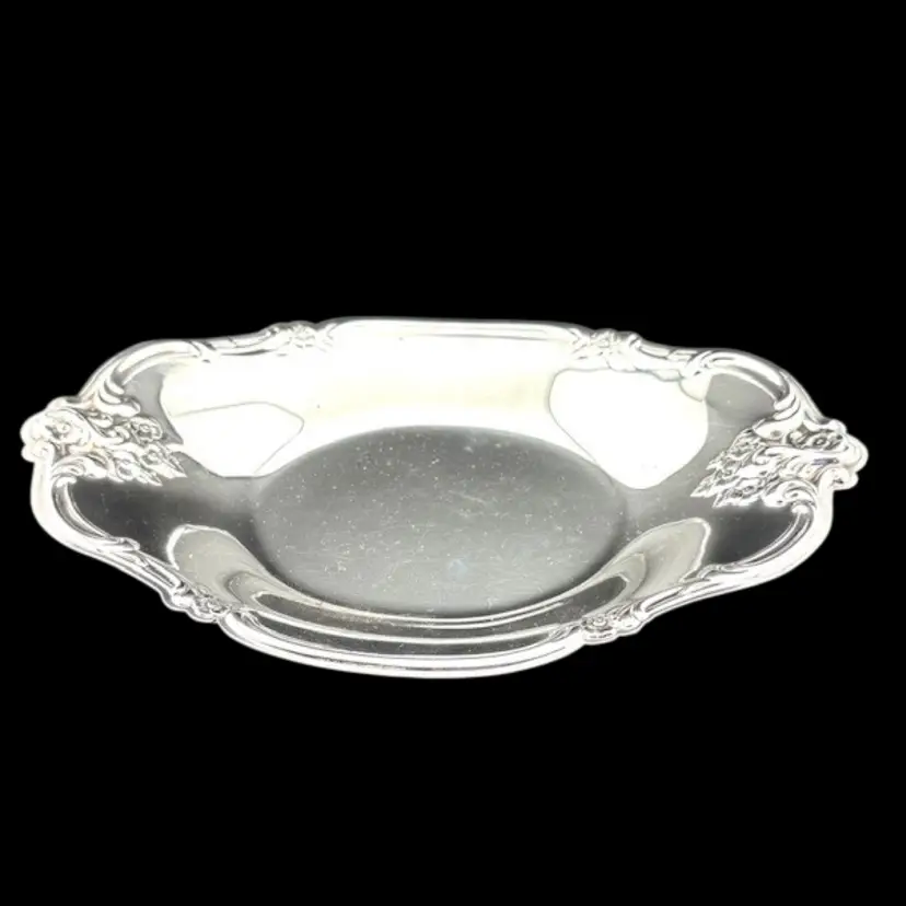Vintage International Silver Company Calling Card Tray - Silver Plated 8.5" Long x 5.25" Wide