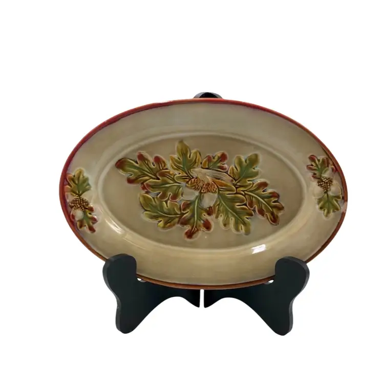 12" Oak Leaf Serving Plate
