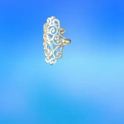 Silvertone Ring Size 6