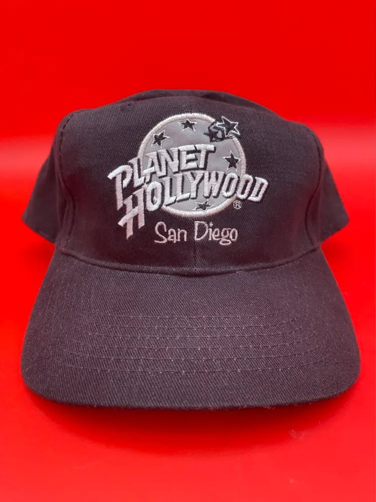 Planet Hollywood San Diego Black Adjustable Hat - Vintage 1995