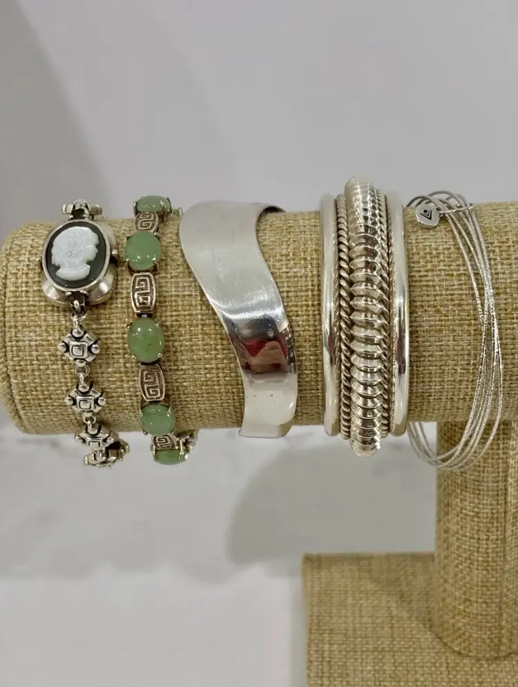 Vintage Sterling 925 14K Jewelry Lot 197 Grams Wearable Jewelry