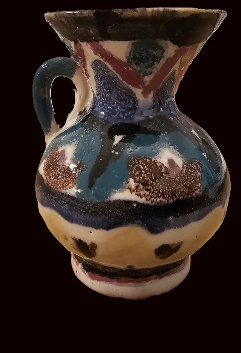 miniature  pottery pitcher Dutch  DOK R - as is