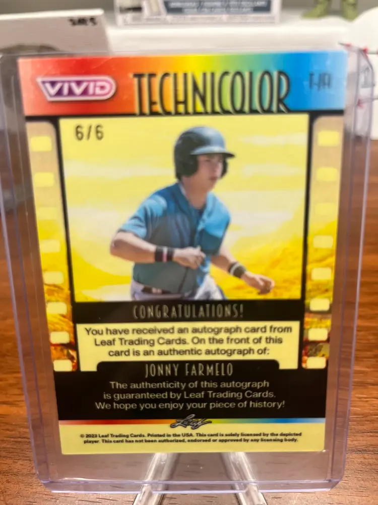 Jonny Farmelo- Leaf Vivid Technicolor Auto 6/6