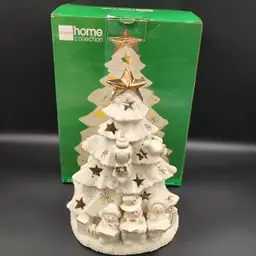 JCPENNEY Home Collection Bisque Christmas Tree Lighted Decor