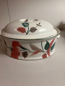 Mikasa Silk Flowers Vintage 9x13 Baking Dish