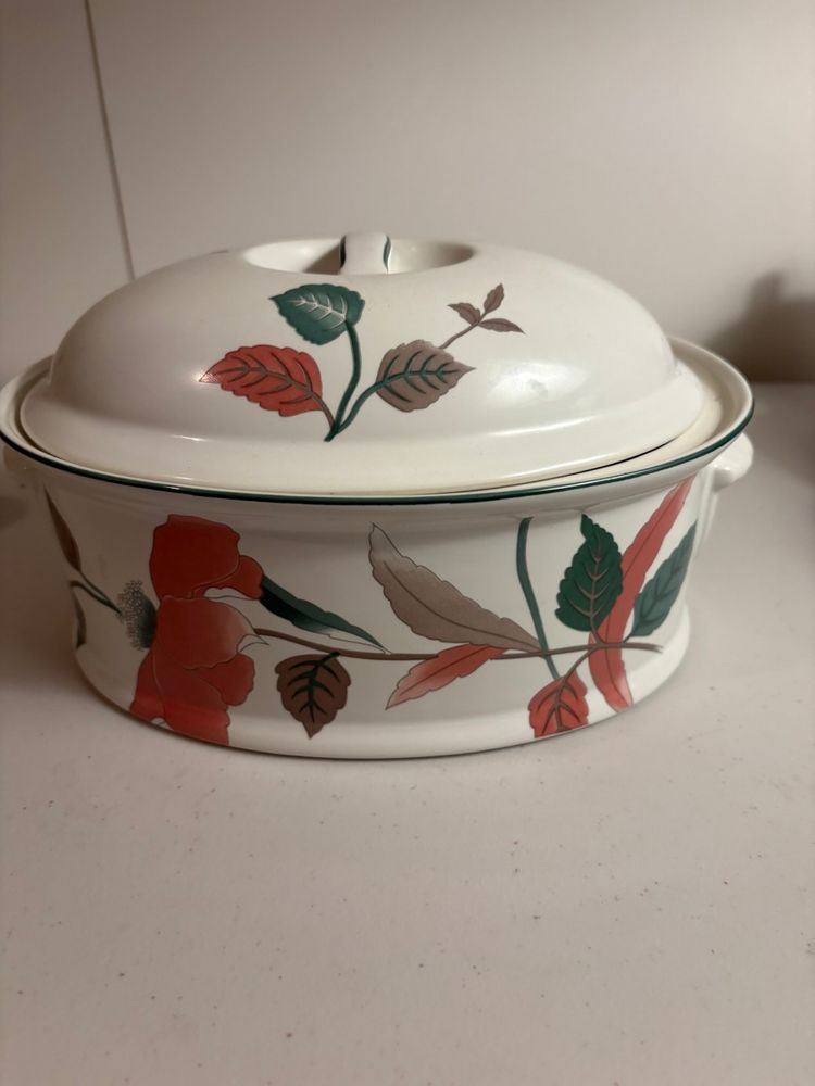 Mikasa Silk Flowers Vintage 9x13 Baking Dish