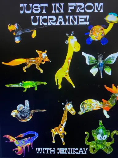 Hand Blown Glass Figurines From Ukraine