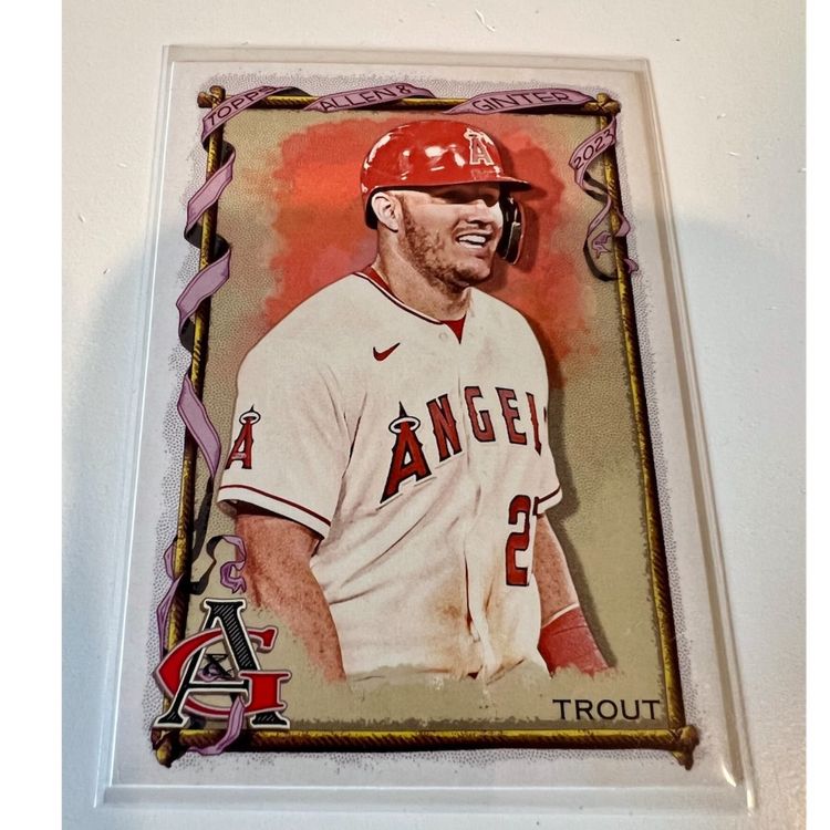 Mike Trout Allen & Ginter Short Print Los Angeles Angels